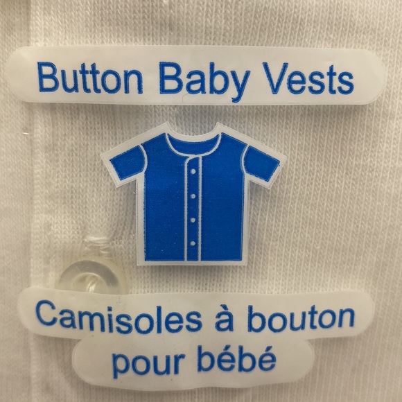 Vintage 2 Baby Watson’s Undershirts Button Vests White 18 Months New in Package - Picture 9 of 11